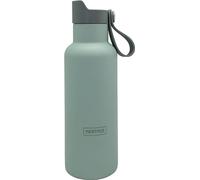 Nerthus FIH 1265 bouteille sport double paroi 500 ml bouchon click drink kaki acier inoxydable idéale pour sport gym plage