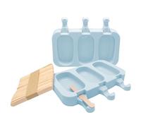 NERTHUS FIH 1299 Moules à Glace en Silicone avec 50 Bâtonnets en Bois, Fabriqué en Silicone, Création de Friandises Maison Faciles et Amusantes