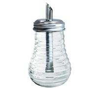 Nerthus FIH 1369 sucrier verre avec distributeur doseur idéal pour café petit déjeuner cuisine cafétéria