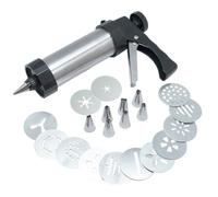 NERTHUS FIH 1370 Presse à Churros Type Pistolet avec Plusieurs Buses - Différentes Formes et Finitions, Idéal pour Préparer Facilement des Churros Maison