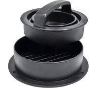 NERTHUS FIH 1460 Presse à hamburger sans BPA, compacte et empilable, avec base et presse en deux tailles, idéale pour les hamburgers faits maison et farcis