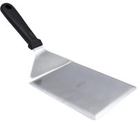 NERTHUS FIH 1480 Spatule à repasser en acier inoxydable, résistante et ergonomique, lame de 15,5 x 12,5 cm, idéale pour cuisiner de la viande, des légumes et plus encore, Gris
