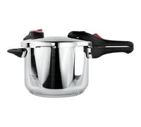 NERTHUS FIH 1582 - Autocuiseur en Acier Inoxydable 6 L avec 2 Niveaux de Pression (50 kPa / 90 kPa) - Fond Full Induction Compatible avec Tous Types de Feux - Système de Sécurité et Joint de Précision