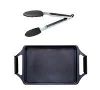 Nerthus FIH 1667 plancha cuisine avec pinces induction gaz vitrocéramique cuisson viande légumes facile