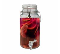 Nerthus FIH 168 Distributeur de Verre avec Robinet 4 l, Crystal, Transparent, 15x15x31,5 cm, L'emballage peut varier