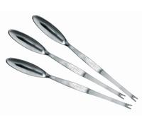 Nerthus FIH 330 ustensiles pour Fruits de mer, Acier Inoxydable, Argent, 19.7 x 19.7 x 3.7 cm, Lot de 3
