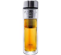 Nerthus Fih 664 Filtrante 350 Ml, Isolée Grâce À Sa Double Paroi, Bouteille Infuseur, Flacon, Tasse De Voyage, Théière, 0,35 L, Verre, Transparent