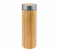 NERTHUS FIH 800 Thermo Thé en Acier, Double paroi, infuseur, Flacon, Tasse de Voyage, théière en Verre, 0,36 l, Acero Inoxidable, 360 ML