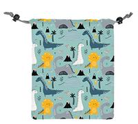 NERTHUS FIH 945 Sacs alimentaires pour enfants dinosaures écologiques, adaptable, facile à nettoyer et lavable en machine