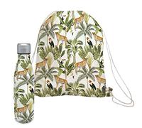NERTHUS FIH 974 Set de bouteille double paroi 500 ml Selva + sac à dos Selva