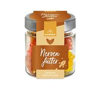 Nerve Food Gummy Bears 120 g Nourriture nerveuse pour le travail, les étudiants ou une utilisation quotidienne dans un pot de rangement pratique Cadeau pour étudiants et étudiants
