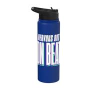 Nervous But On Beat Dance Rhythm Confidence Humor Stainless Steel Insulated Water Bottle