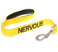Nervous Laisse pour Chien avec poignée rembourrée en néoprène Jaune Code Couleur 60 cm 1,2 m 1,8 m