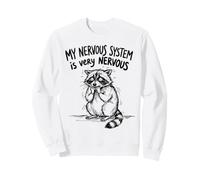 Nervous Raton Laveur Mon anxiété du système nerveux Sweatshirt