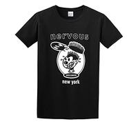 Nervous Records New York City House Hip Hop Dance Music Unisex 100% Cotton Short-Sleeve T-Shirts Black M