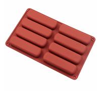 NerYuo Moule à biscuits 3D DIY - Moule à cuillère - Moule en silicone rectangulaire - Moule à biscuits en silicone - Moule à céréales - Moule en silicone - Rectangulaire pour chocolat pain à pain