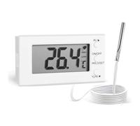 Nerzalie Thermomètre de Four Numérique avec Sonde -58°F à 572°F, Alarme de Température Élevée/Basse, Écran LCD, Commutateur Celsius/Fahrenheit