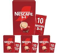 NESCAFE 3-En-1 - Boisson Au Café Soluble - Goût Café Au Lait Sucré - Grains Arabica & Robusta - 10 Sticks (Lot de 4)