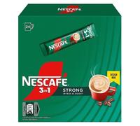 NESCAFÉ 3 en 1 FORT, sachets de café instantané - Paquet de 24 sachets de 14 g chacun