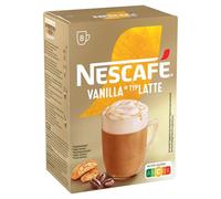Nescafe Capppuccino Vanille LATTE 8 sachets de café soluble au goût délicieux de vanille