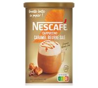 NESCAFE Cappuccino Caramel Beurre Salé - Café Soluble Instantané - Grains Arabica & Robusta - Boîte En Papier De 261 g