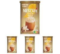 NESCAFE Cappuccino Vanille - Café Soluble Instantané - Grains Arabica & Robusta - Boîte En Papier De 276 g (Lot de 4)