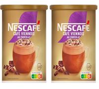 NESCAFÉ® Cappuccino Viennois Saveur Chocolat - Café Soluble Instantané - Mousse Onctueuse- Boîte De 306 g (Lot de 2)