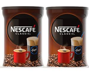 Nescafe Classic Frappe Lot de 2 paquets de 200 g de café instantané, café glacé, café grec, Frappé Grèce (400 g)