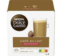 Nescafé Dolce Gusto Café au Lait décaféiné, café, latte, 16 Capsules