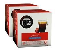 Nescafé Dolce Gusto Caffè Lungo Decaffeinato, Lot de 2, 2 x 16 Capsules