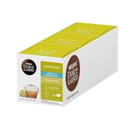 Nescafé Dolce Gusto Cappuccino light, Lot de 3, 3 x 16 Capsules (24 portions)