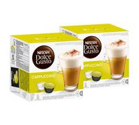 Nescafé Dolce Gusto Cappuccino, Lot de 2, 2 x 16 Capsules (16 portions)