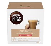 BOX OF NESCAFE DOLCE GUSTO CORTADO DECAF DECAFFEINATED COFFEE PODS