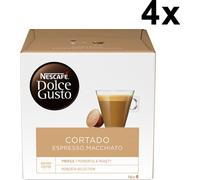 Nescafé Dolce Gusto Cortado Espresso Macchiato, Kaffee, Kaffeekapsel, 4er Pack, 4 x 16 Kapseln