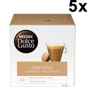 Nescafé Dolce Gusto Cortado Espresso Macchiato, Kaffee, Kaffeekapsel, 5er Pack, 5 x 16 Kapseln