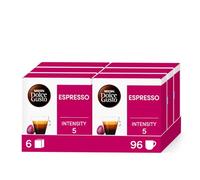 NESCAFÉ Dolce Gusto Espresso, 96 Capsules de Café, 6 x 16 | Café Capsules , Compatible avec Toutes les Machines à Café DG hors NEO , Espresso 100% Arabica Intense