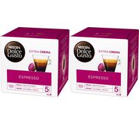 Nescafé Dolce Gusto Espresso, café, capsule de café, pack de 2, 2 x 16 capsules