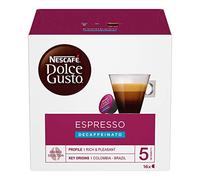 Nescafé Dolce Gusto Espresso Decaffeinato - Café Décaféiné - 96 Capsules (Pack de 6 boîtes x 16)