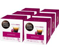 Nescafé Dolce Gusto Espresso, Kaffee, Kaffeekapsel, 6er Pack, 6 x 16 Kapseln