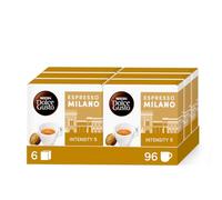 NESCAFÉ Dolce Gusto Espresso Milano, 96 Capsules de Café, 6 x 16 | Café Capsules , Compatible avec Toutes les Machines à Café DG hors NEO , Café expresso italien équilibré