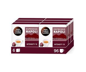 NESCAFÉ Dolce Gusto Espresso Napoli , 96 Capsules de Café , 6 x 16 | Café Capsules , Compatible avec Toutes les Machines à Café DG hors NEO , Assemblage Arabica et Robusta puissant