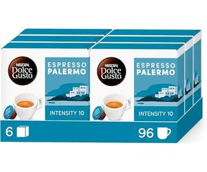 NESCAFÉ DOLCE GUSTO Espresso Palermo Caffè, 6 boîtes de 16 capsules (96 capsules compatibles Nescafé Dolce Gusto)