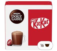 NESCAFÉ DOLCE GUSTO KitKat Goût Cacao et Wafer, 16 capsules compatibles Nescafé Dolce Gusto