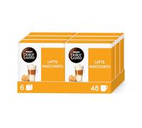 Nescafé Dolce Gusto Latte Macchiato - Café Gourmand - 96 Capsules (Pack de 6 boîtes x 16)