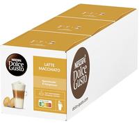 NESCAFÉ DOLCE GUSTO Latte Macchiato - Capsule - 96 capsules - 48 unités - Café machine à capsules - Arômes naturels - Café torréfié foncé - Conserver dans un endroit frais et sec