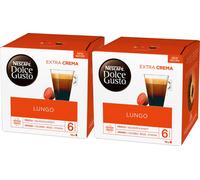 Nescafé Dolce Gusto Caffè Lungo, Lot de 2, 2 x 16 Capsules