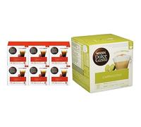 Nescafé Dolce Gusto Lungo - Café - 96 Capsules (6 boîtes x 16) & Cappuccino - Café Gourmand - 90 Capsules (Pack de 3 boîtes XL x 30)