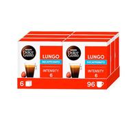 NESCAFÉ Dolce Gusto Lungo Decaffeinato , 96 Capsules de Café , 6 x 16 | Café Capsules , Compatible avec Toutes les Machines à Café DG hors NEO , Grain 100% Arabica décaféiné à l'eau
