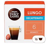 Nescafé Dolce Gusto Lungo Decaffeinato Café Décaféiné, 16 Capsules, 112g