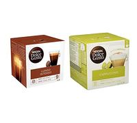 Nescafé Dolce Gusto Lungo Intenso - Café - 96 Capsules (Pack de 6 boîtes x 16) & Cappuccino - Café Gourmand - 90 Capsules (Pack de 3 boîtes XL x 30)